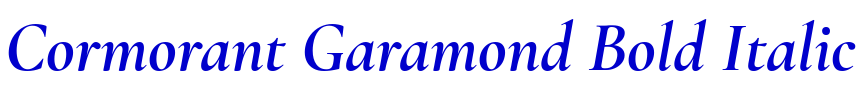 Cormorant Garamond Bold Italic fuente